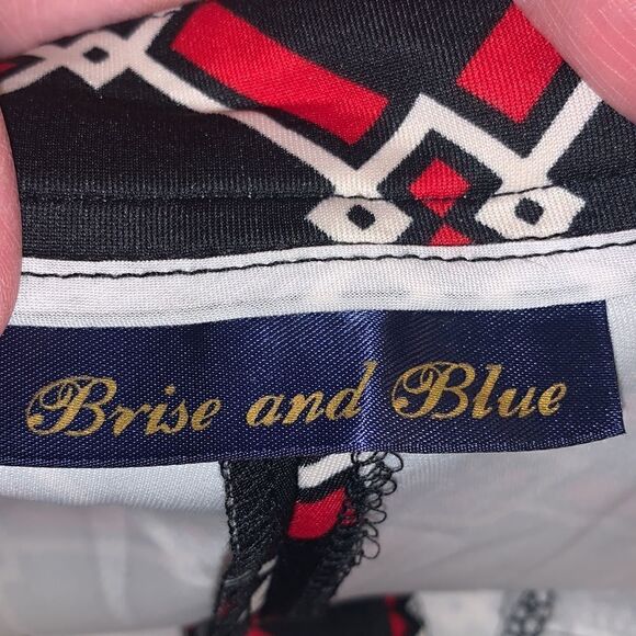 BRISE & BLUE pull-on red, white & blue leggings Small NWT - Picture 7 of 10